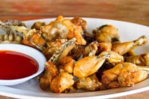 fried frog legs