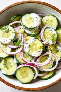 Creamy Cucumber Salad Recipe