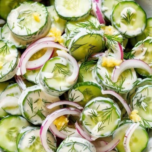 Creamy Cucumber Salad