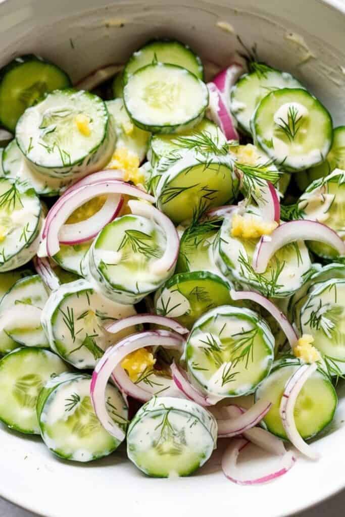 Creamy Cucumber Salad